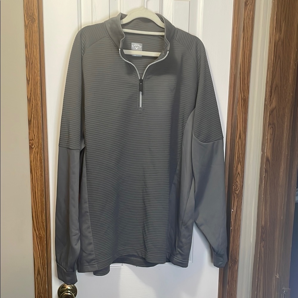 Callaway Gray Lightweight Quarter-Zip Jacket